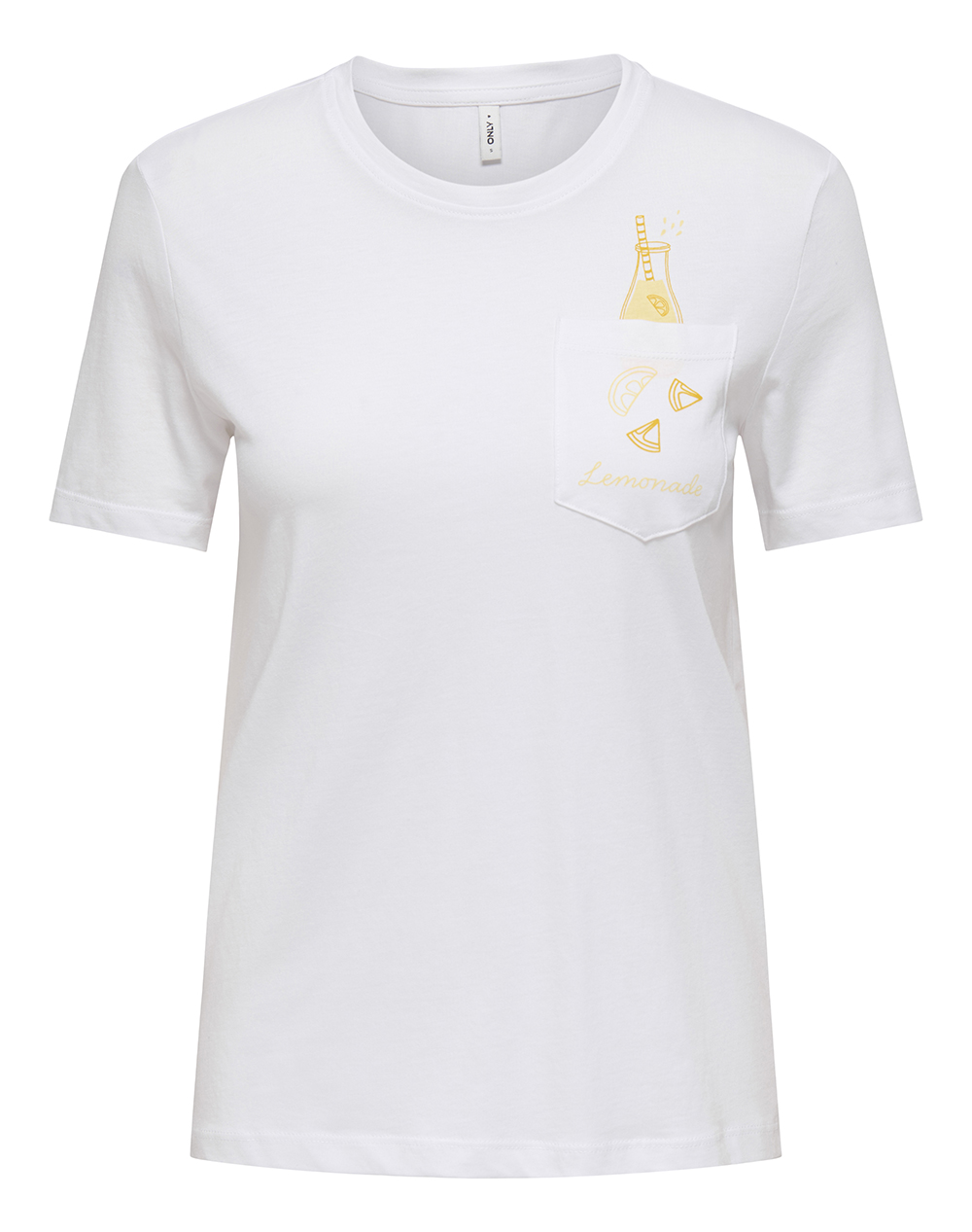 ONLY ONLPOLLY REG S/S POCKET TOP BOX JRS 15317989-Bright WhiteSparkling lemonade White