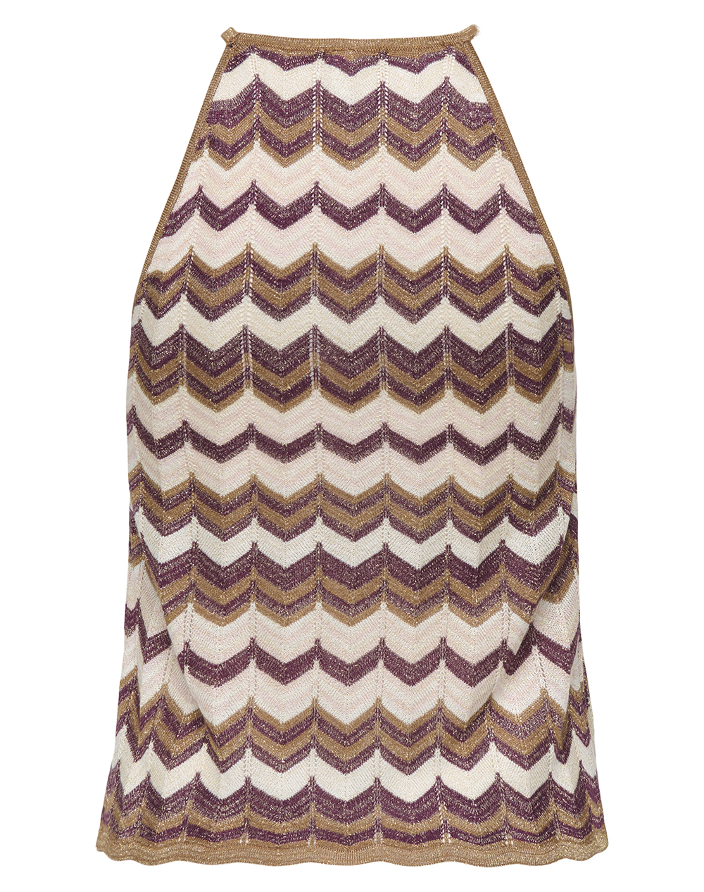 ONLY ONLY ONLASTER SL GLITTER TOP KNT 15369377-FoxtrotGrape W/Cloud D/Pale L/Gold Glitter Mixed - 2