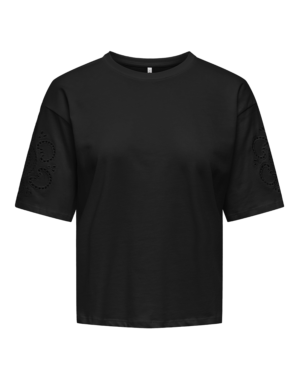 ONLY ONLTALLY S/S ROUND NECK BOX TOP JRS 15375859-BlackCircle lia Black