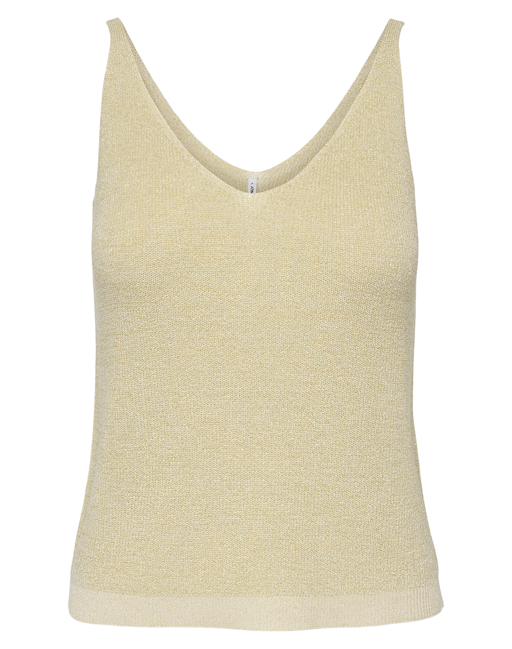 ONLY ONLSHINA SL GLITTER TOP KNT 15322379-BirchDetail:Gold Glitter Biege