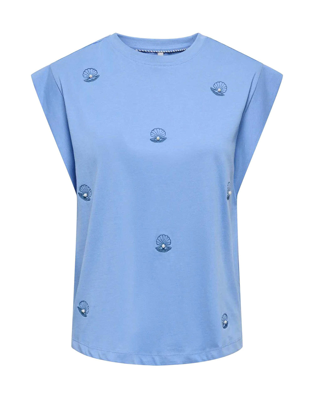 ONLY ONLSHELINA S/S TOP BOX JRS 15374720-Cornflower BlueMusselpearl Blue