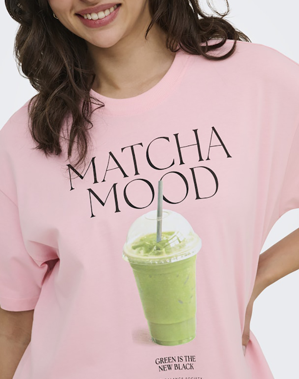 Only Onlvivvi S Lovely Top Jrs 15346761-Romance Rosematcha Exotic Roots Pink Γυναικεία ρούχα μπλούζες Τ-Shirt Politikos Shop Πολιτικός