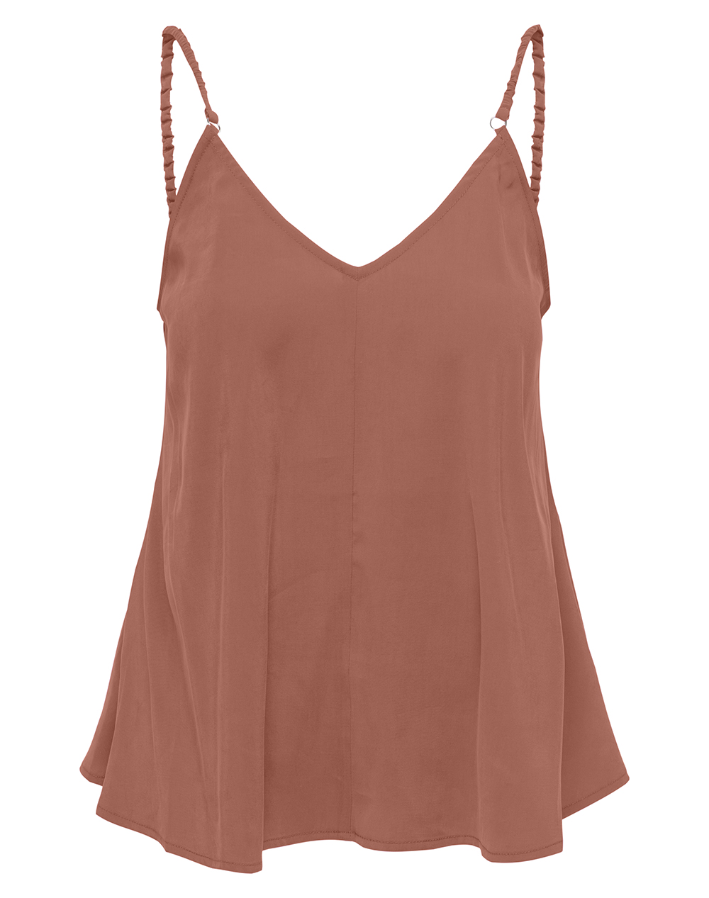 ONLY ONLMADELI OAKLYN STRAP TOP WVN 15373599-Aragon Firebrick