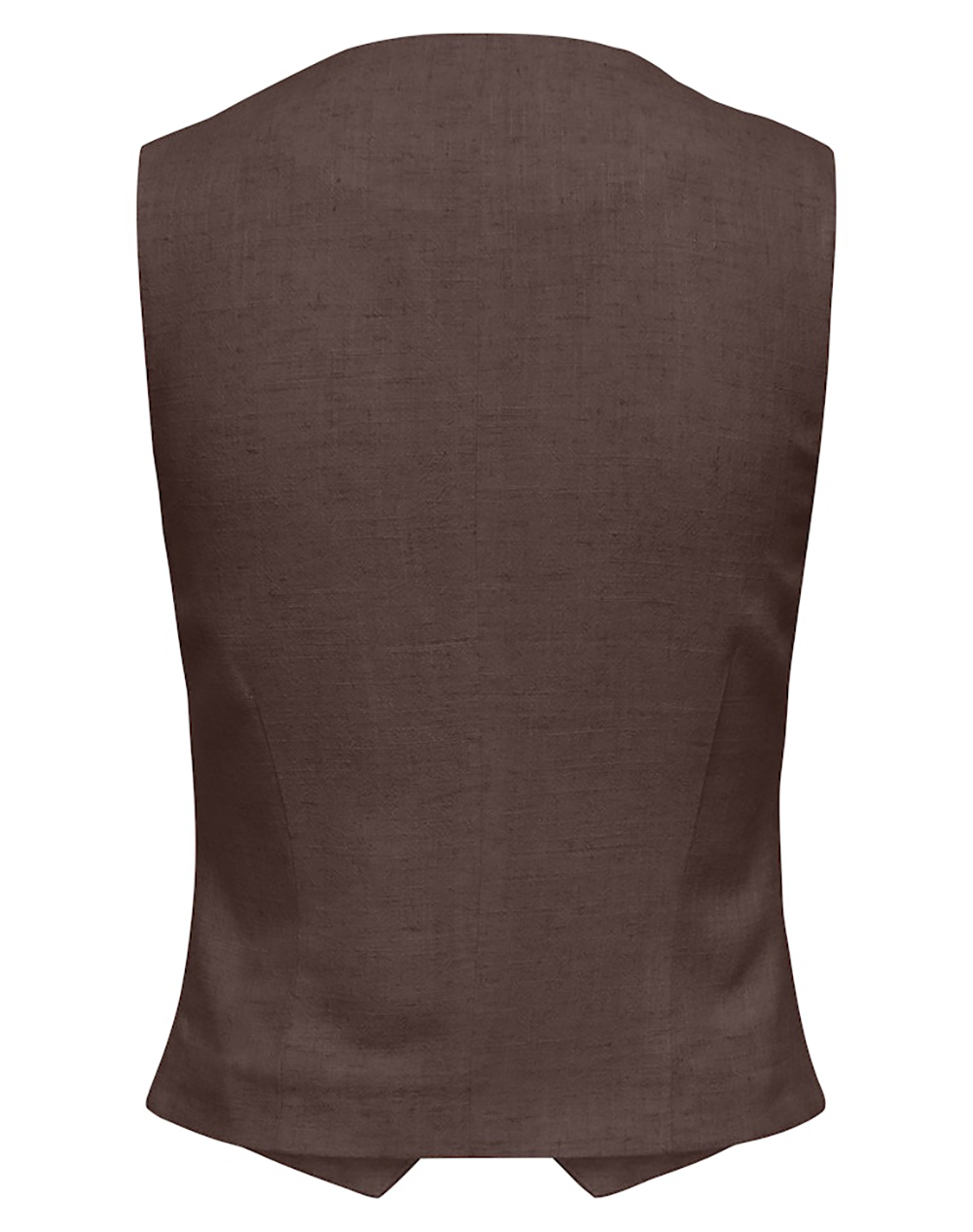 ONLY ONLY ONLSIESTA S/L LINEN BL VEST TLR 15374221-Shopping Bag Brown - 2