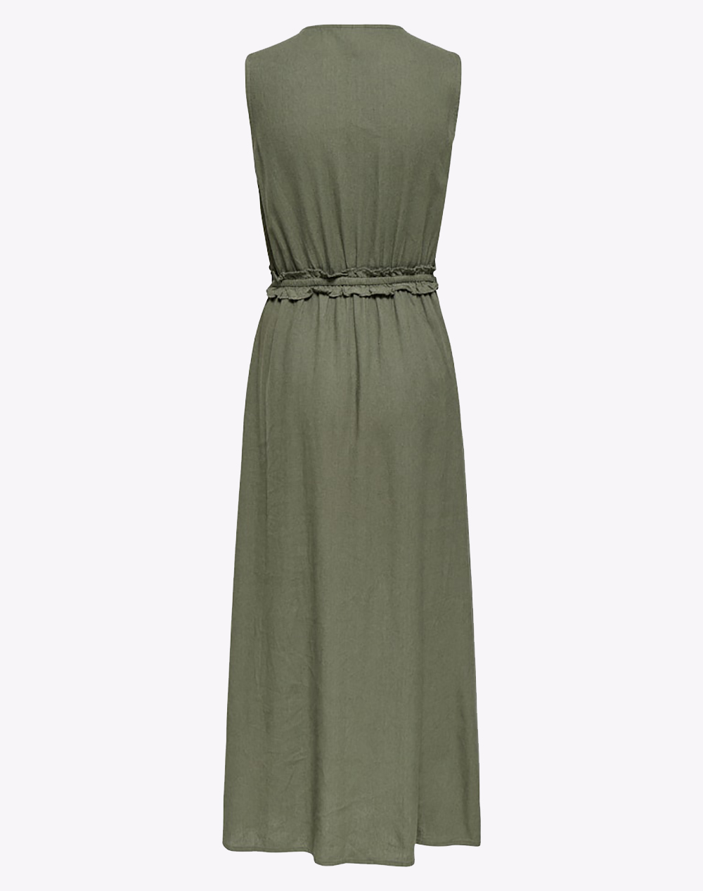 ONLY ONLY ONLGOA SL LINEN BL LONG DRESS CC PNT 15363694-Smokey Olive Olive - 2