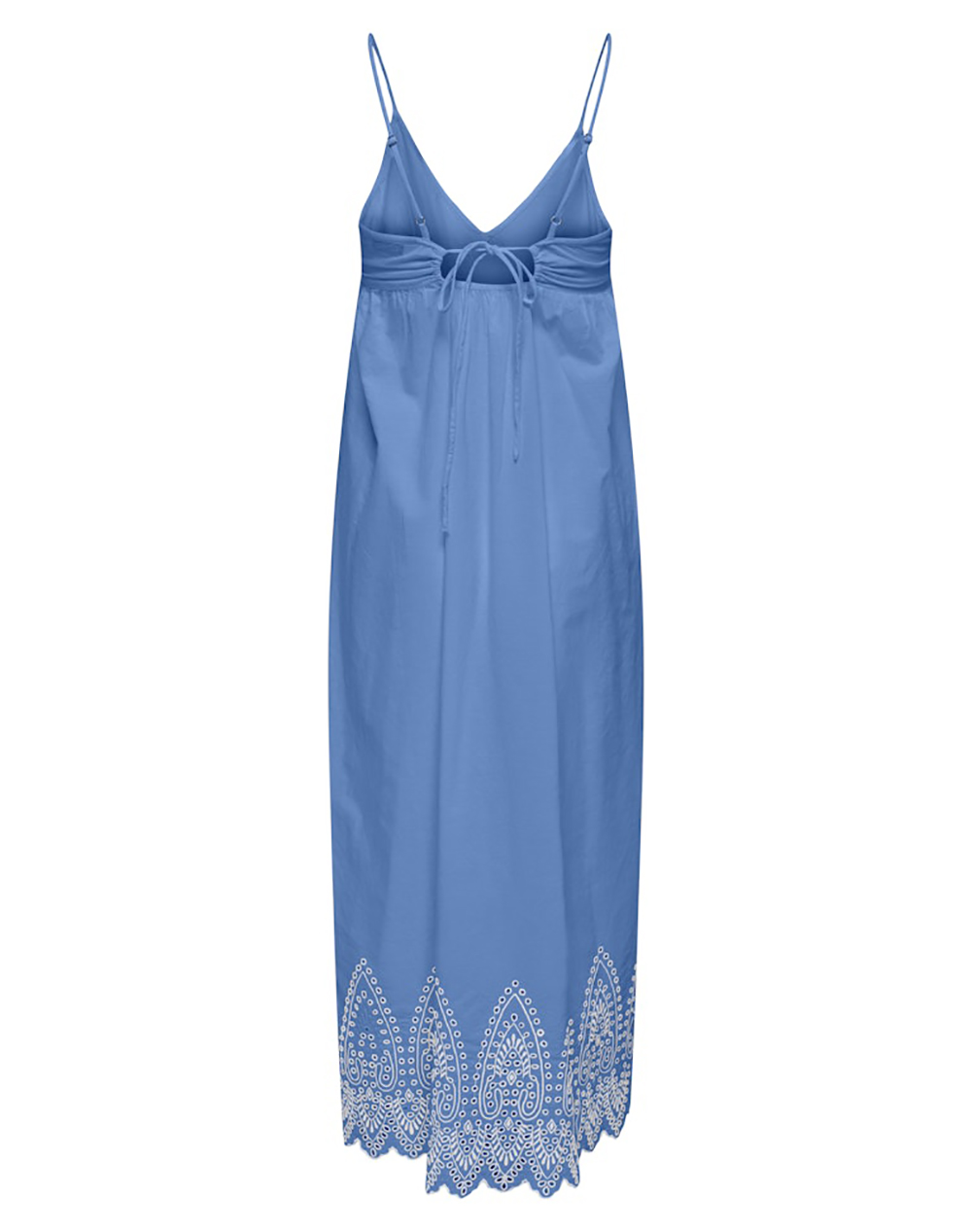 ONLY ONLY ONLTULUM EMB LONG STRAP DRESS WVN 15369128-Blue BonnetBRIGHT WHITE EMB Blue - 2