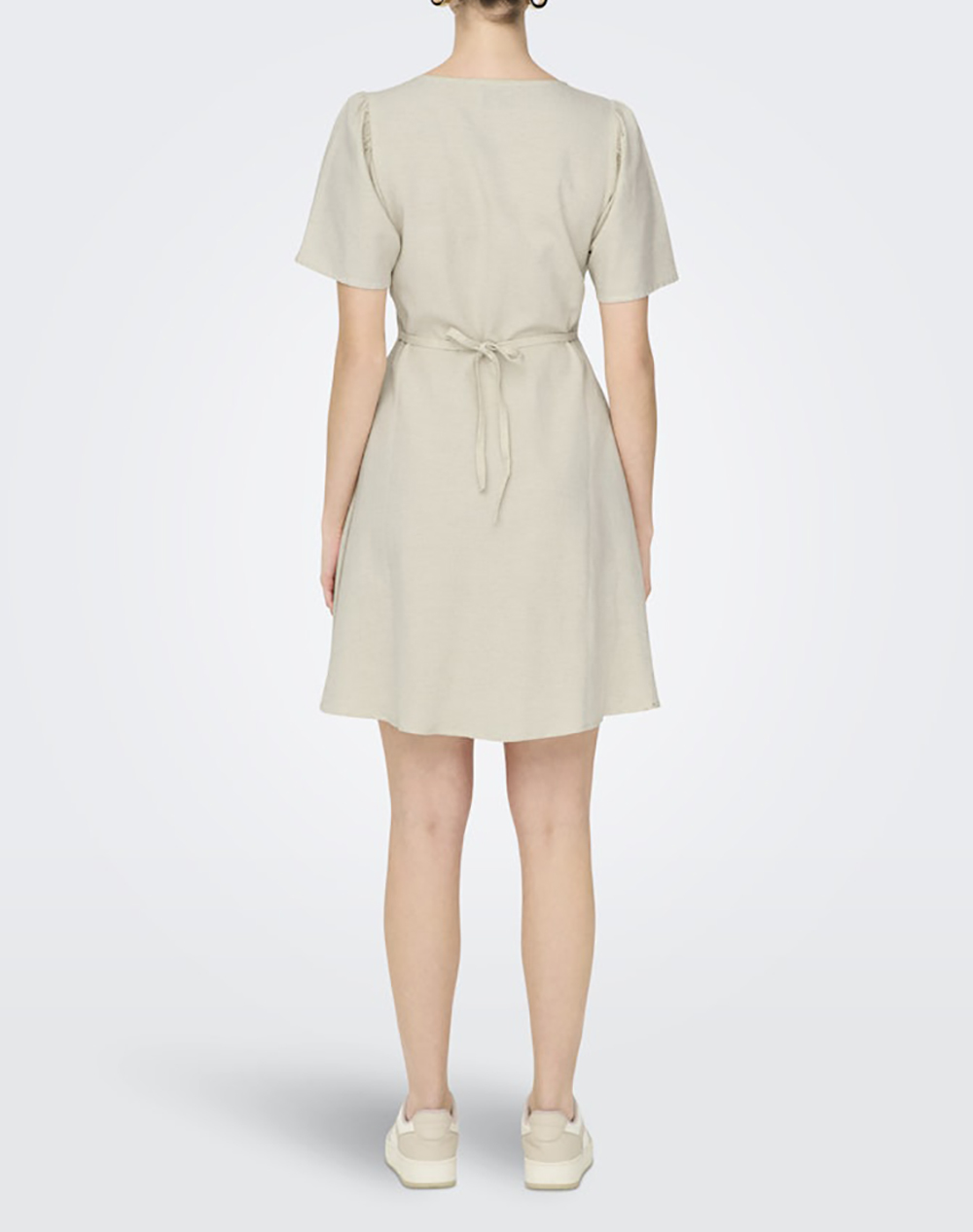 ONLY ONLY ONLVITA LIFE S/S SHORT DRESS NOOS WVN 15317914-Pumice Stone Biege - 2