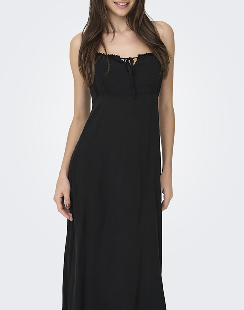 Only Onlnelly Life Alexa Midi Dress Noos Wvn 15322844-Black Black Γυναικεία ρούχα φορέματα Politikos Shop Πολιτικός