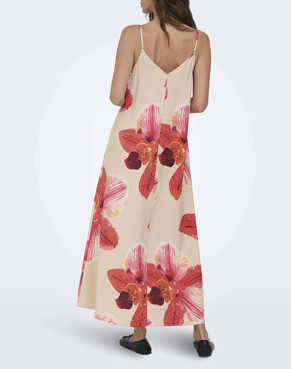 ONLY ONLY ONLRESI-ELANOR STRAP BIG FLOWR DRESS WVN 15372628-PeyoteAOP:GIGA ORCHID Mixed - 2