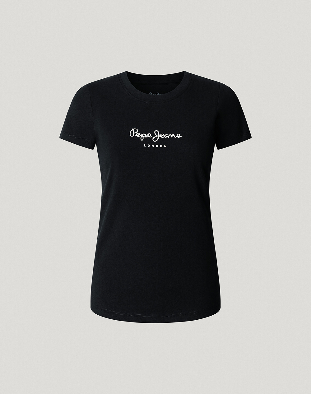 Pepe Jeans Essentials Drop 2 New Virginia Ss N Μπλούζα Γυναικείο Pl505202-999 Black Γυναικεία ρούχα μπλούζες Τ-Shirt Politikos Shop Πολιτικός