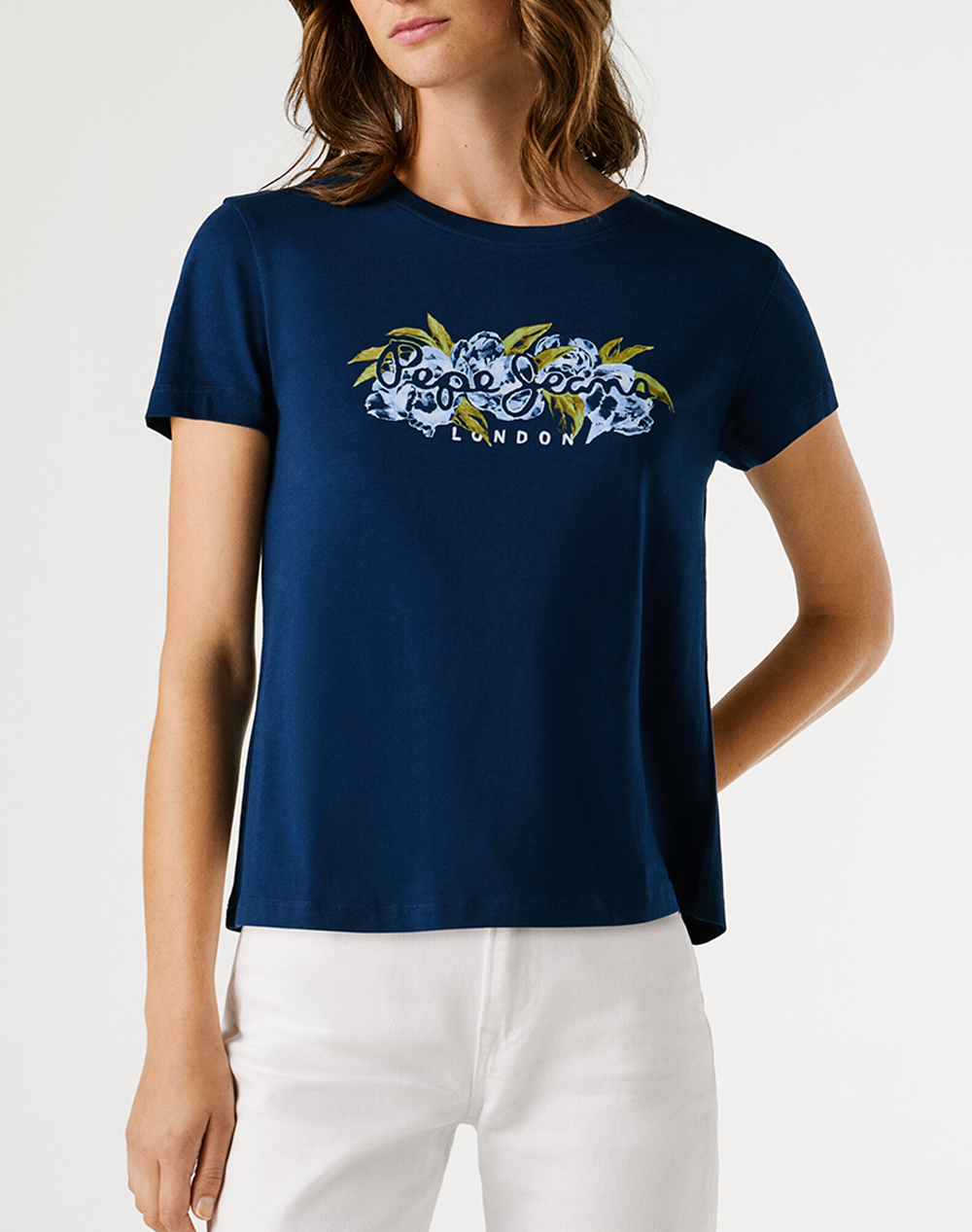 PEPE JEANS DROP 1 MAHINA ΜΠΛΟΥΖΑ ΓΥΝΑΙΚΕΙΟ PL5000128-597/DEEP SEA BLU Blue