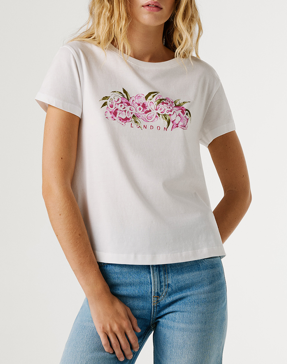 PEPE JEANS DROP 1 MAHINA ΜΠΛΟΥΖΑ ΓΥΝΑΙΚΕΙΟ PL5000128-800/WHITE White