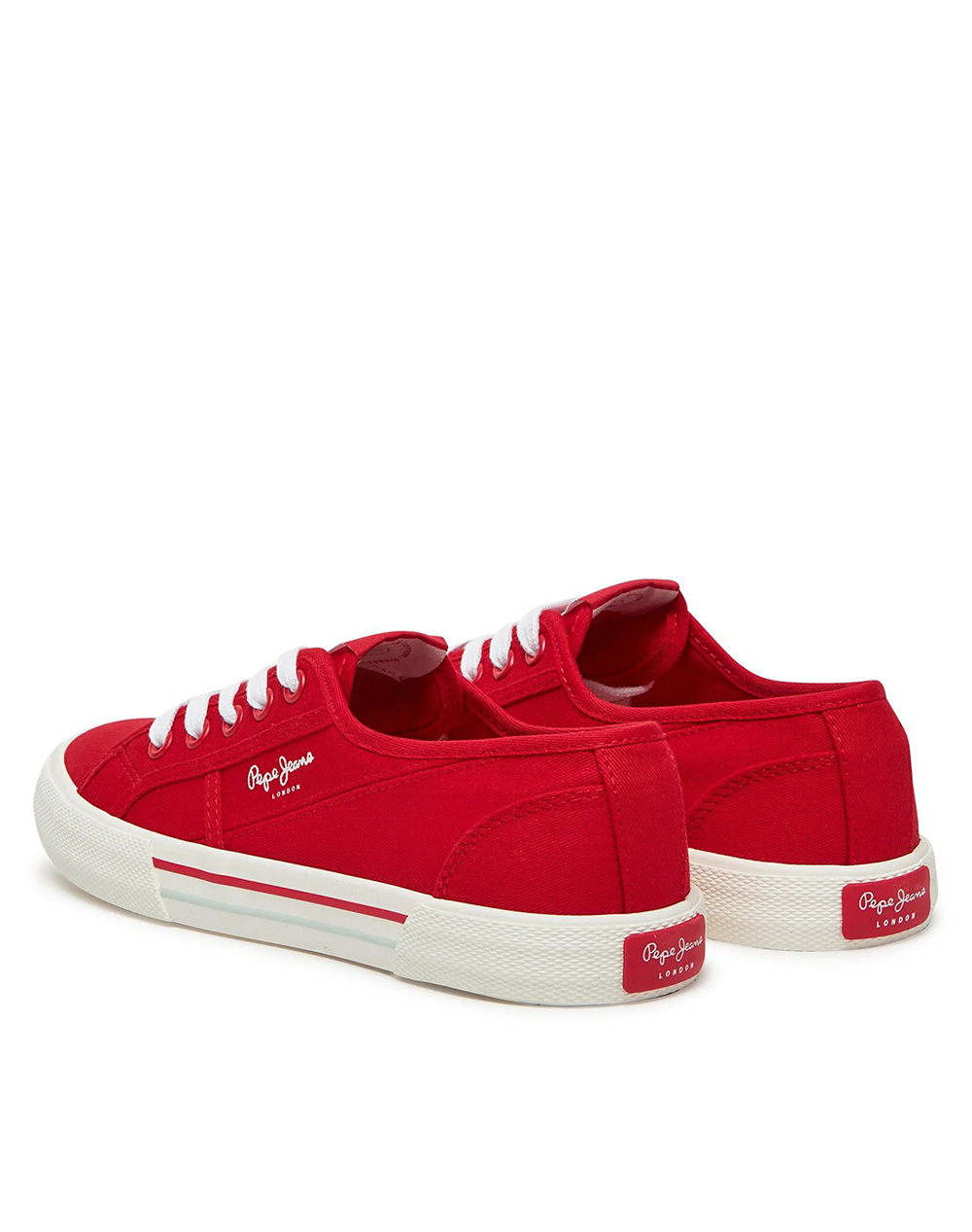 Pepe Jeans Drop 2 Brady Basic W Παπουτσι Γυναικείο Pls31287-255 Red Γυναικεία παπούτσια Sneakers Politikos Shop Πολιτικός