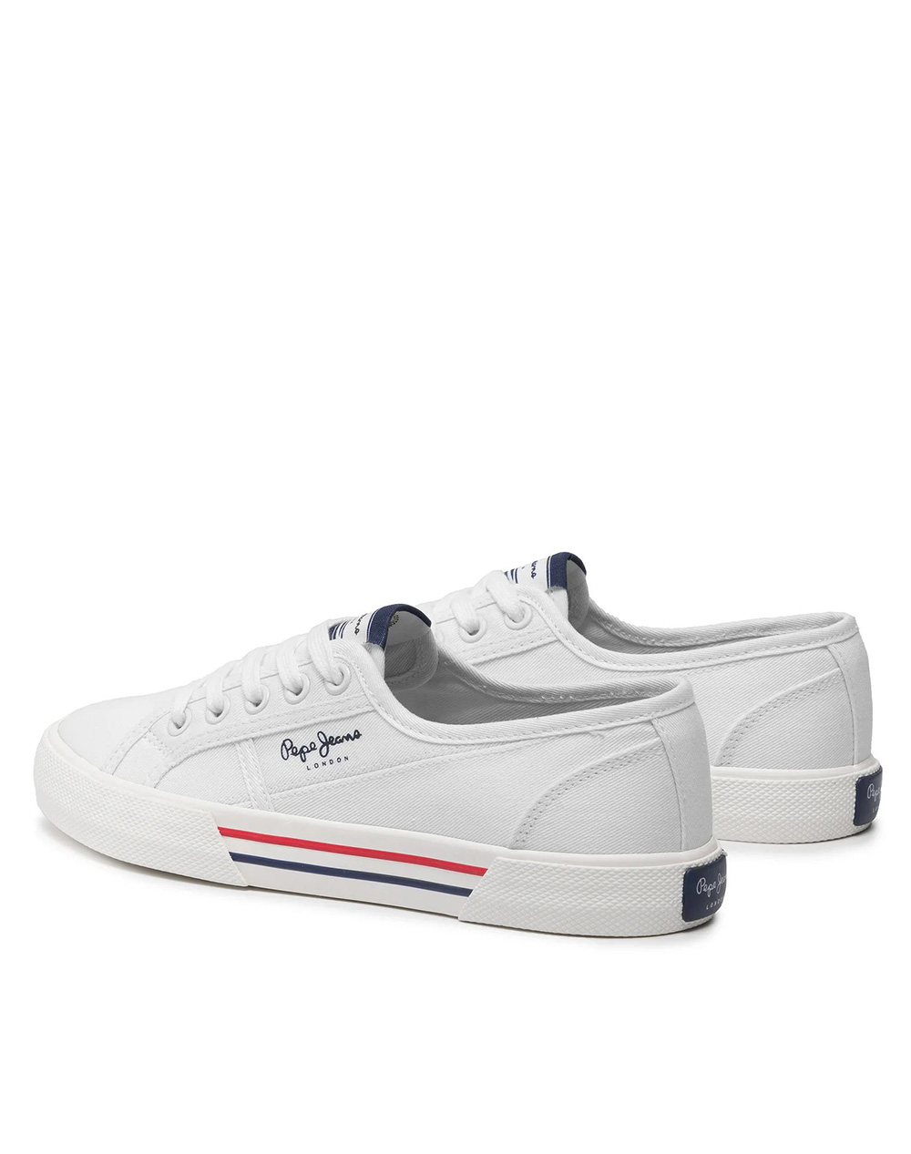 Pepe Jeans Drop 2 Brady Basic W Παπουτσι Γυναικείο Pls31287-800 White Γυναικεία παπούτσια Sneakers Politikos Shop Πολιτικός