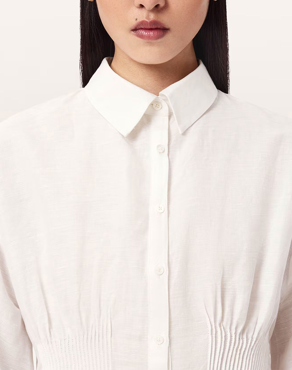 All Saints Carol Shirt W040Pe-White White Γυναικεία ρούχα πουκάμισα Politikos Shop Πολιτικός