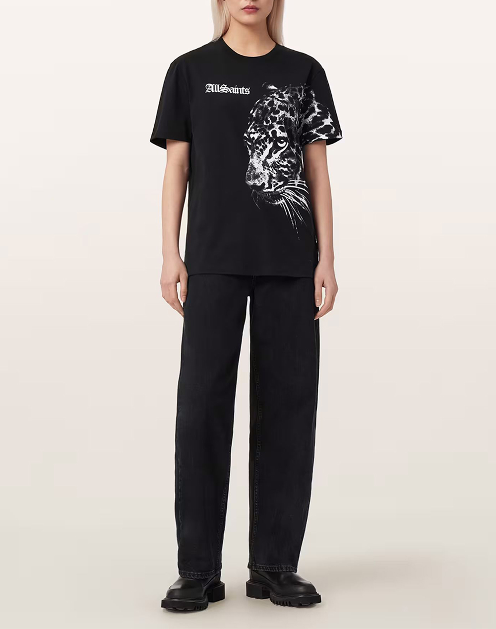All Saints Zaya Bf Tee W040Je-Black Black Γυναικεία ρούχα μπλούζες Τ-Shirt Politikos Shop Πολιτικός