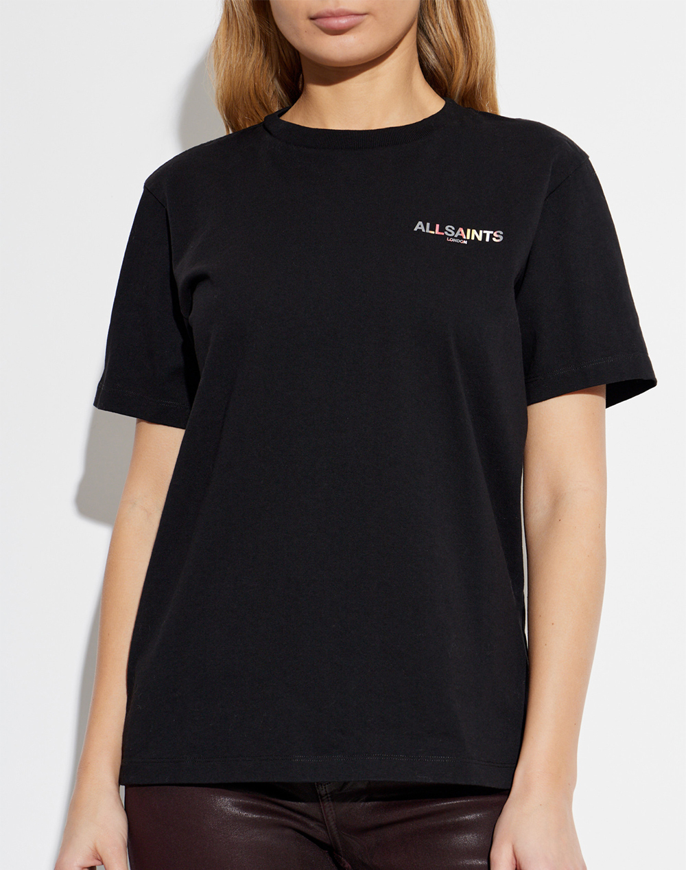 ALL SAINTS BLAZE BF TEE W032JE-BLACK Black