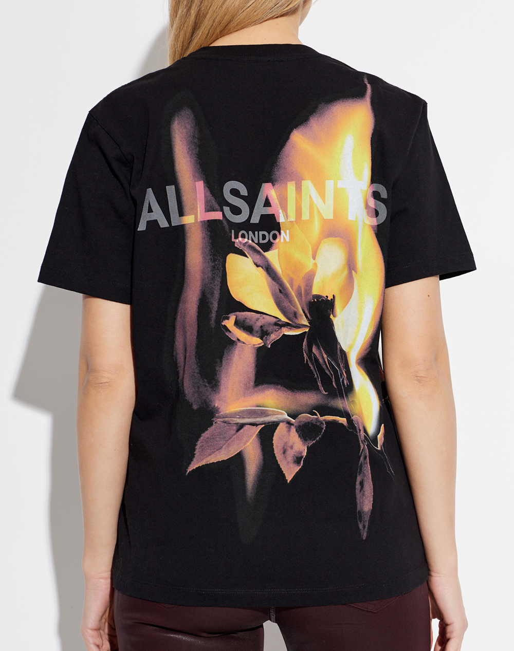 ALL SAINTS ALL SAINTS BLAZE BF TEE W032JE-BLACK Black - 2