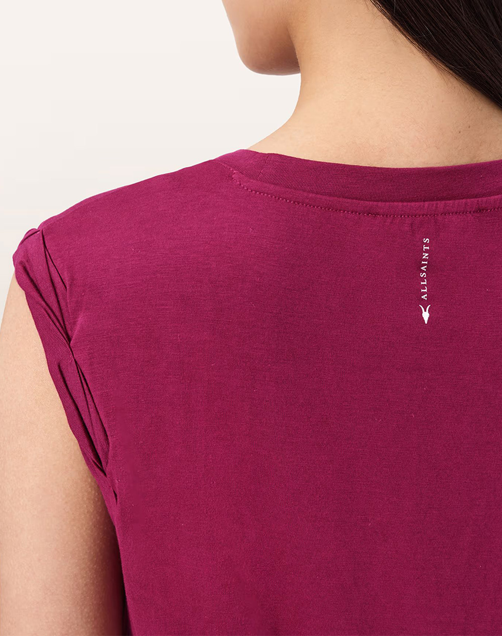 All Saints West Tank W214Ja-Pop Raspberry Pink Purple Γυναικεία ρούχα μπλούζες Τοπ Κορμακια Politikos Shop Πολιτικός