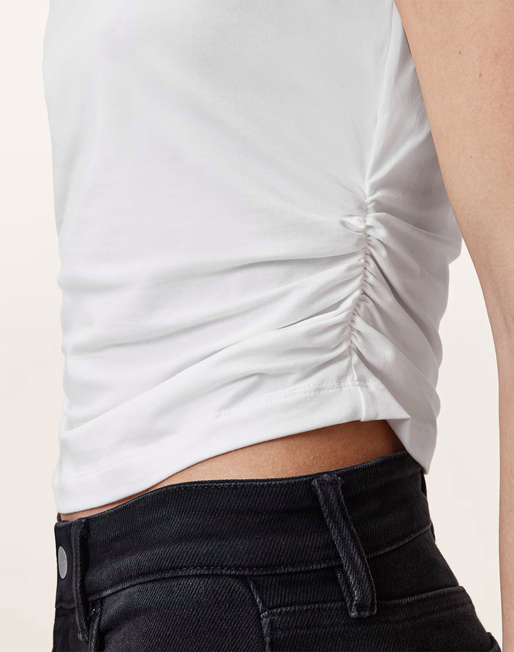 All Saints West Tank W214Ja-White White Γυναικεία ρούχα μπλούζες Τοπ Κορμακια Politikos Shop Πολιτικός