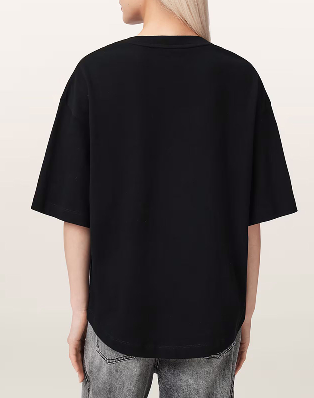 ALL SAINTS ALL SAINTS ICON AMELIE TEE W117JE-BLACK Black - 2