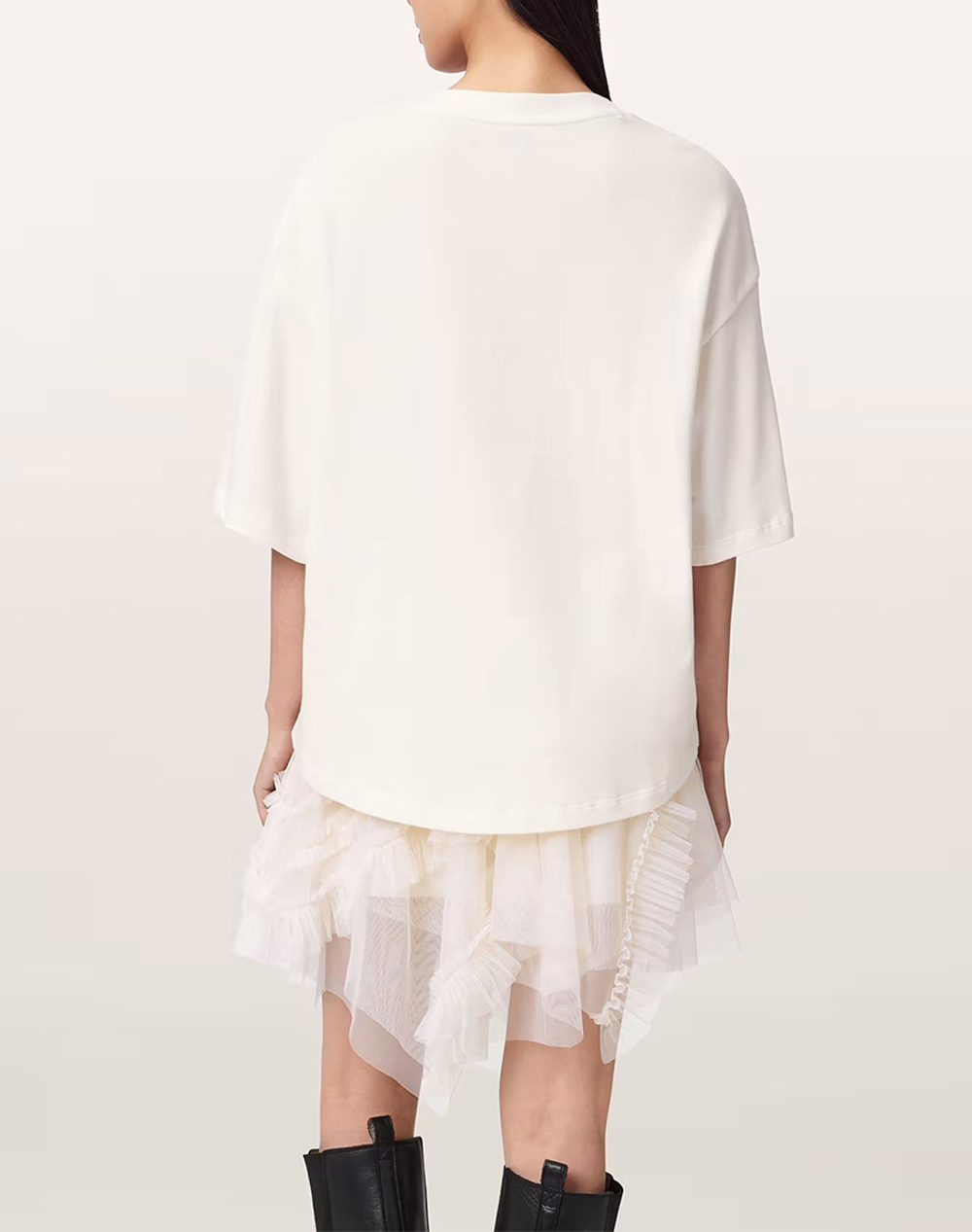 ALL SAINTS ALL SAINTS ICON AMELIE TEE W117JE-OPTIC WHITE OffWhite - 2