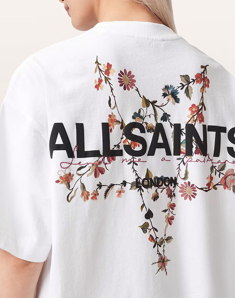 All Saints Top W171Je-Optic White Γυναικεία ρούχα μπλούζες Τ-Shirt Politikos Shop Πολιτικός