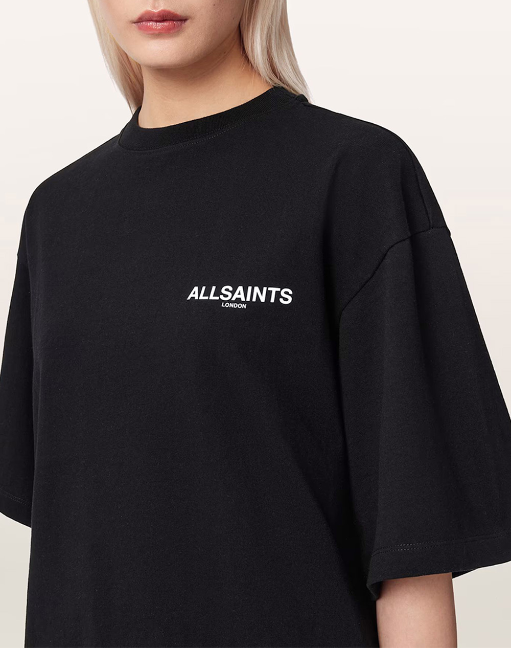 All Saints Top W140Je-Black Black Γυναικεία ρούχα μπλούζες Τ-Shirt Politikos Shop Πολιτικός