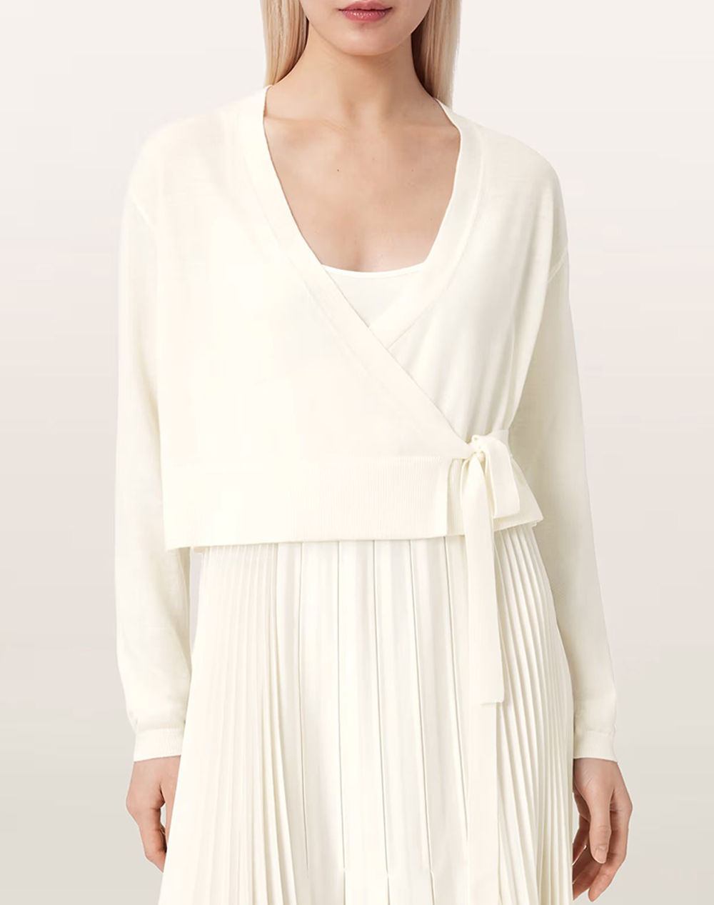 All Saints Lucille Dress W215De-Chalk White Offwhite Γυναικεία ρούχα φορέματα Politikos Shop Πολιτικός
