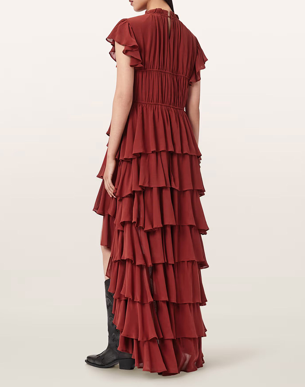ALL SAINTS ALL SAINTS SHAELA DRESS W059DE-PAPRIKA RED DarkRed - 2