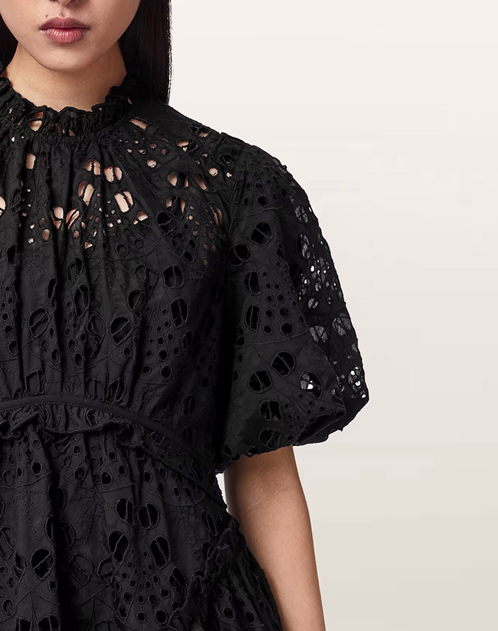 All Saints Odette Dress W001De-Black Black Γυναικεία ρούχα φορέματα Politikos Shop Πολιτικός