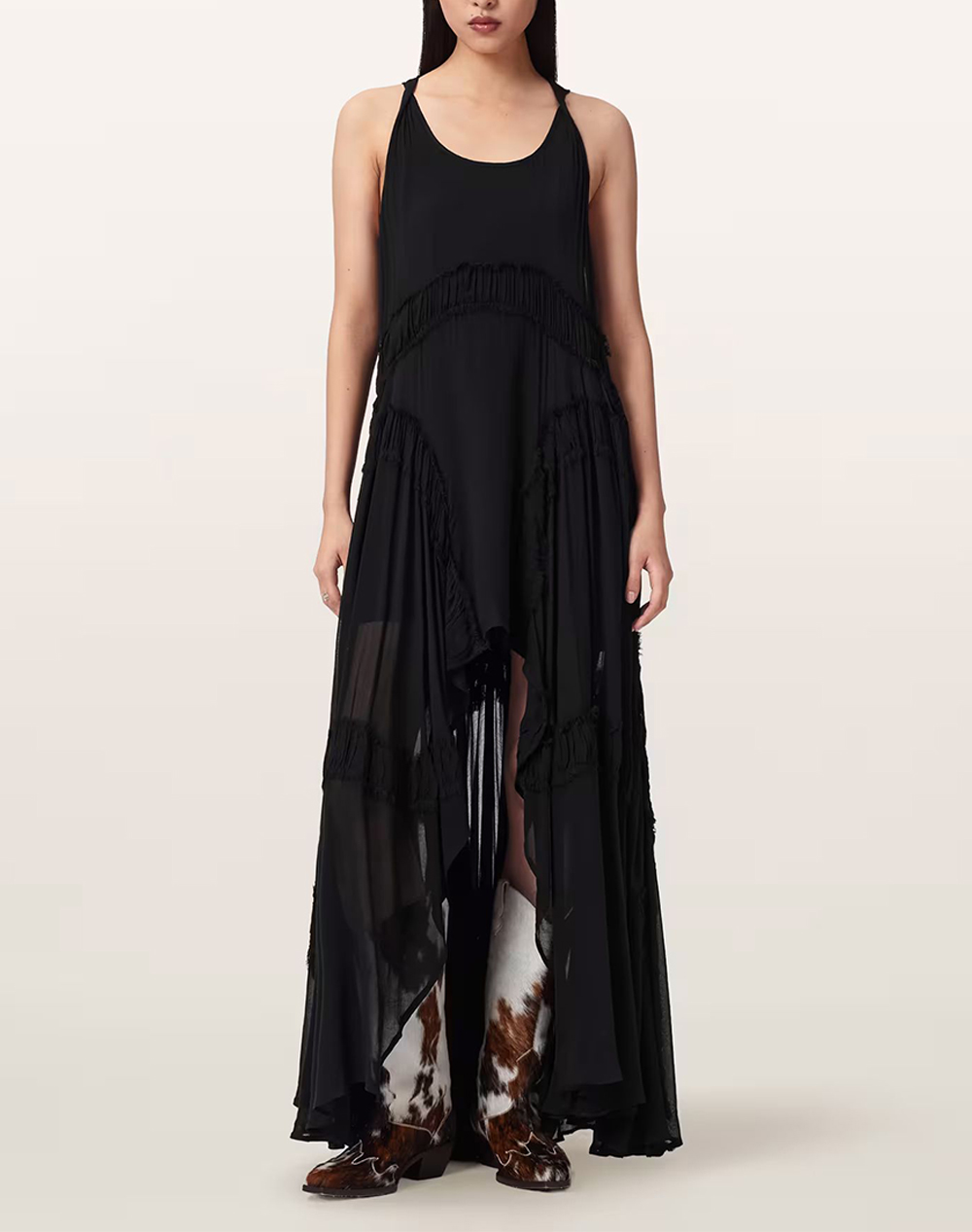 ALL SAINTS DORINA DRESS W153DE-BLACK Black