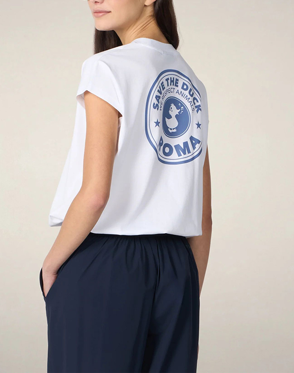 SAVE THE DUCK AIRA T/SHIRT ΜΠΛΟΥΖΑ ΓΥΝΑΙΚΕΙΟ DT2819WBESY22-00000 White φωτογραφία