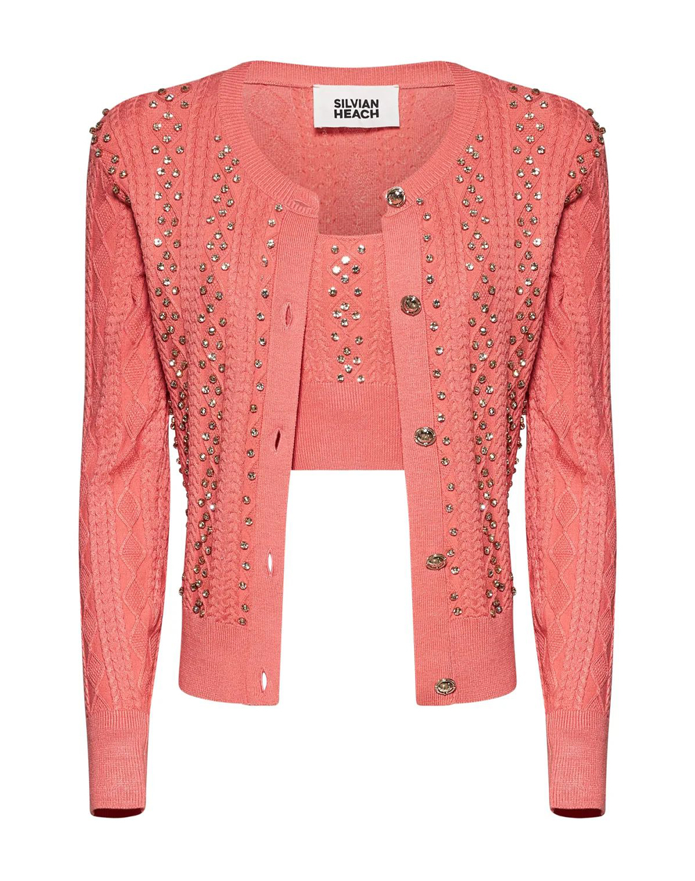 SILVIAN HEACH TWINSET SELAJI GPP26098TW-CORAL Coral