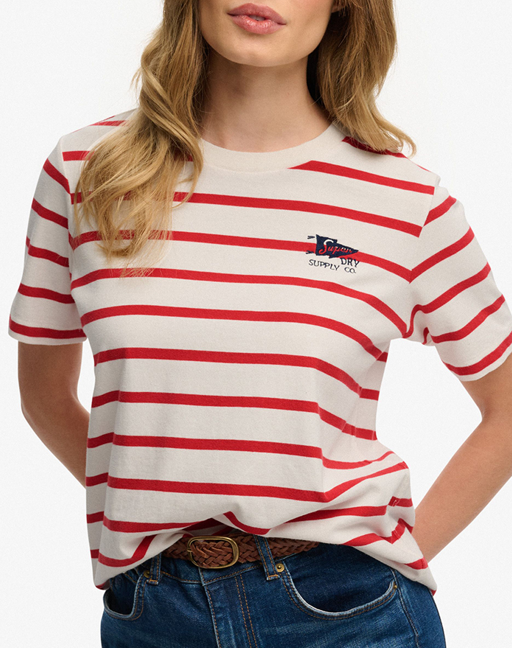 SUPERDRY D4 OVIN HERITAGE HAMPTONS STRIPE TEE ΜΠΛΟΥΖΑ ΓΥΝΑΙΚΕΙΟ W1011871A-H2G Multi
