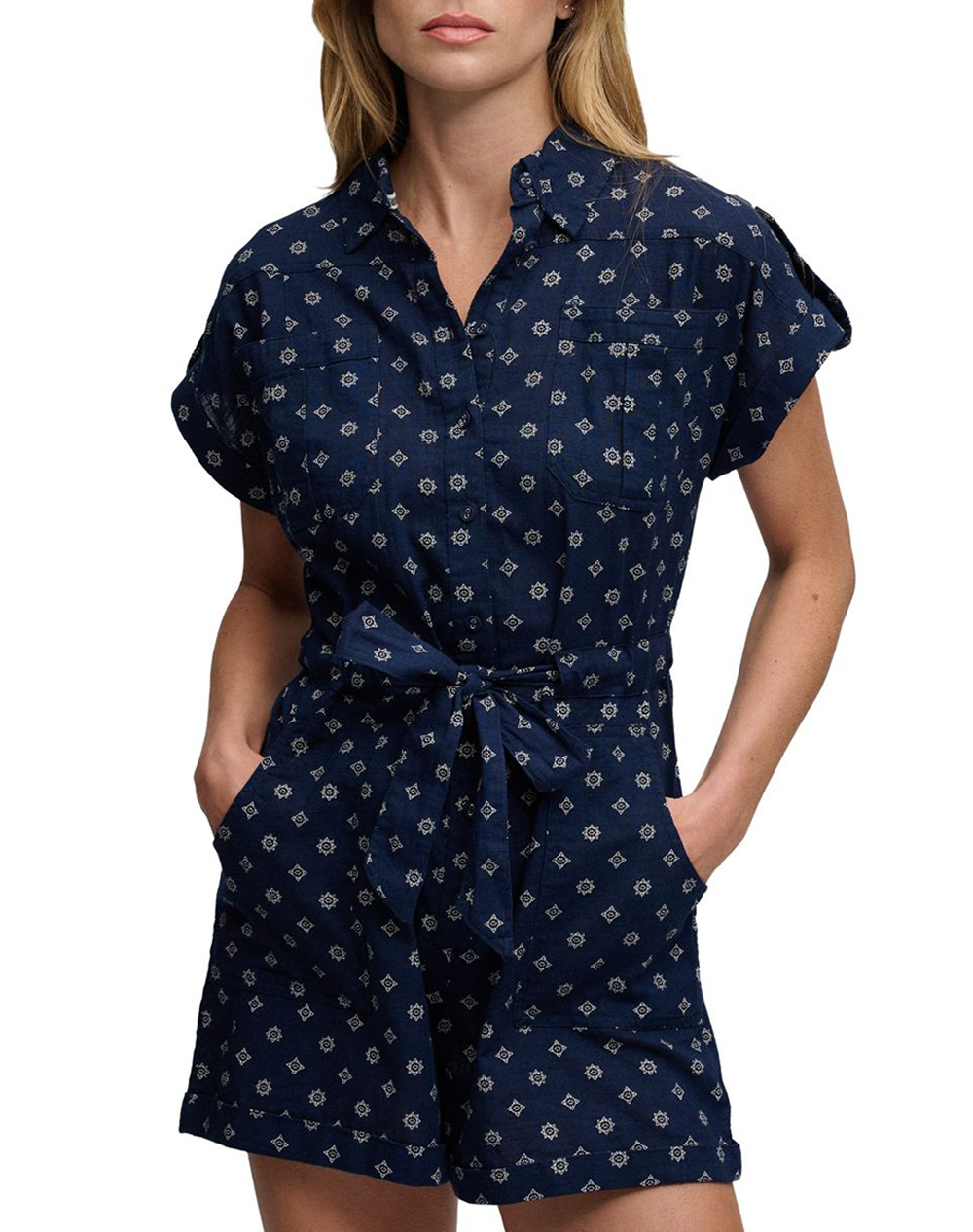 SUPERDRY D3 OVIN BELTED UTILITY PLAYSUIT ΓΥΝΑΙΚΕΙΟ W8012098A-K8M NavyBlue