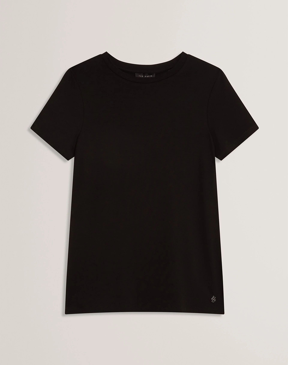 Ted Baker Larnaa Short Sleeve Fitted Tee 283866-Black Black Γυναικεία ρούχα μπλούζες Τ-Shirt Politikos Shop Πολιτικός