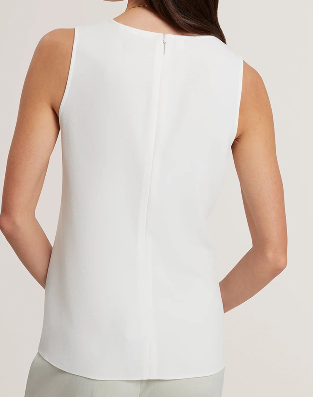 TED BAKER TED BAKER ALAYRA Draped Pebble Detail Top 284194-IVORY Ivory - 2