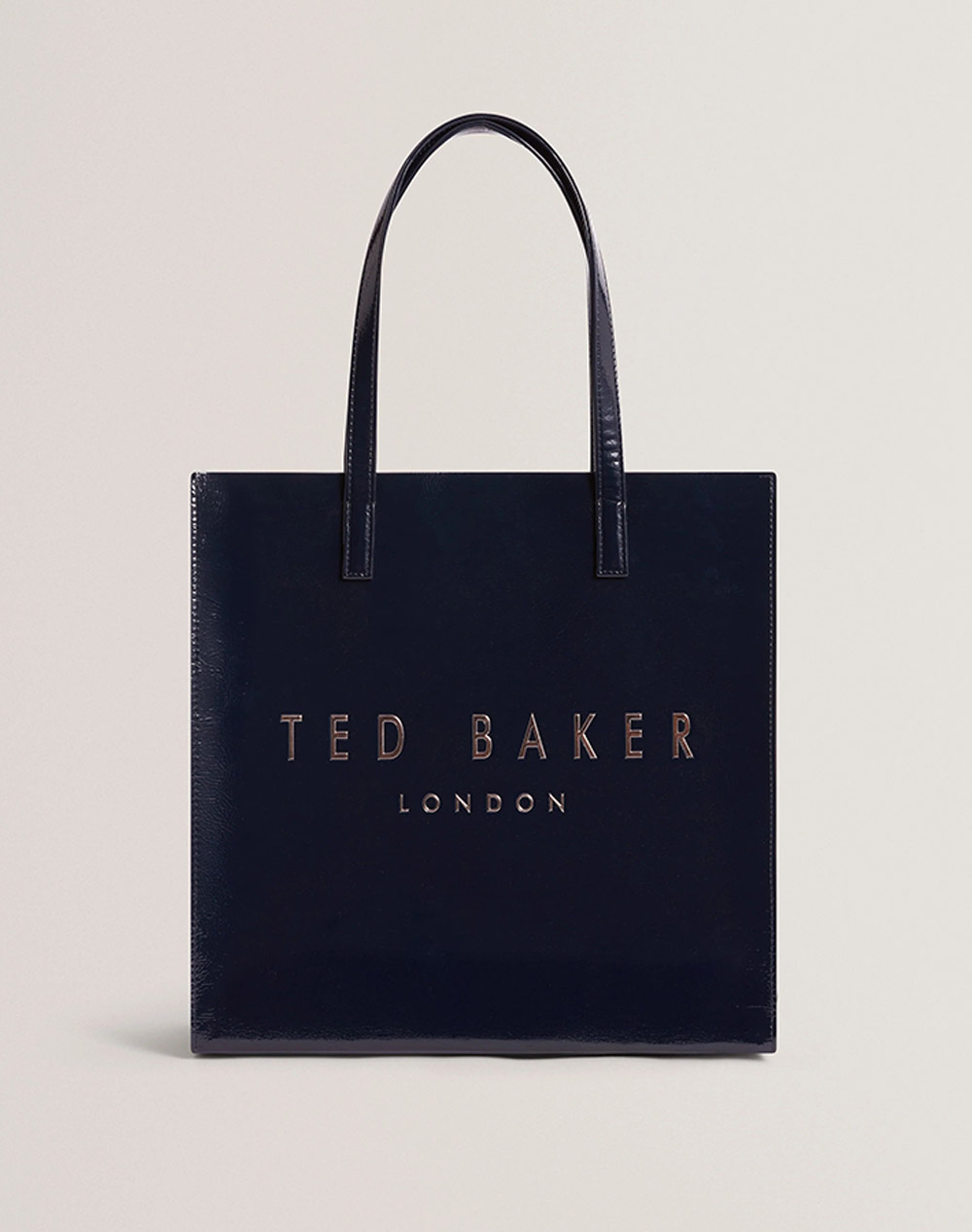 TED BAKER CAMRYYN Large Printed Crinkle Icon Bag 282710-NAVY NavyBlue