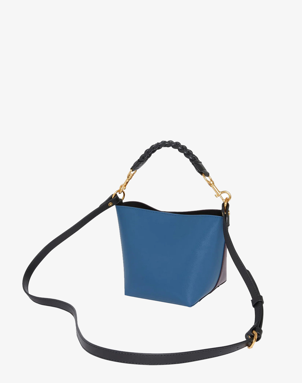 TED BAKER TED BAKER WYNOLA Woven Handle Colourblock Small Bag 282331-WINE Bordeux - 2