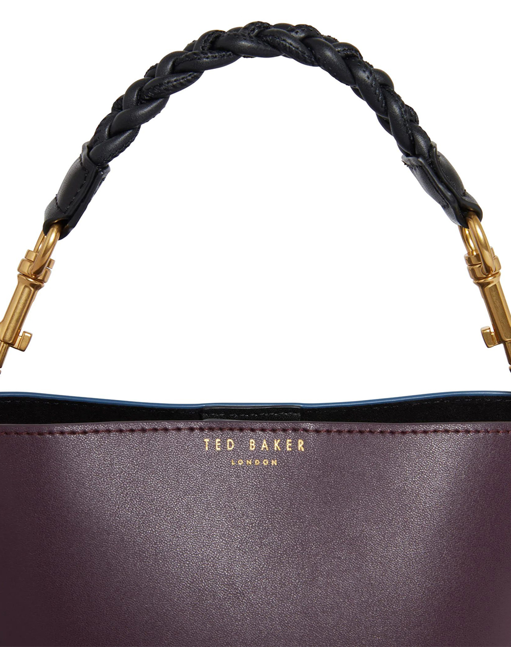 Ted Baker Wynola Woven Handle Colourblock Small Bag 282331-Wine Bordeux Γυναικεία αξεσουάρ τσάντες Politikos Shop Πολιτικός
