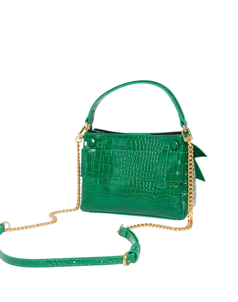 TED BAKER SSANSA Knot Bow Mini Top Handle Bag 282343-brt Green