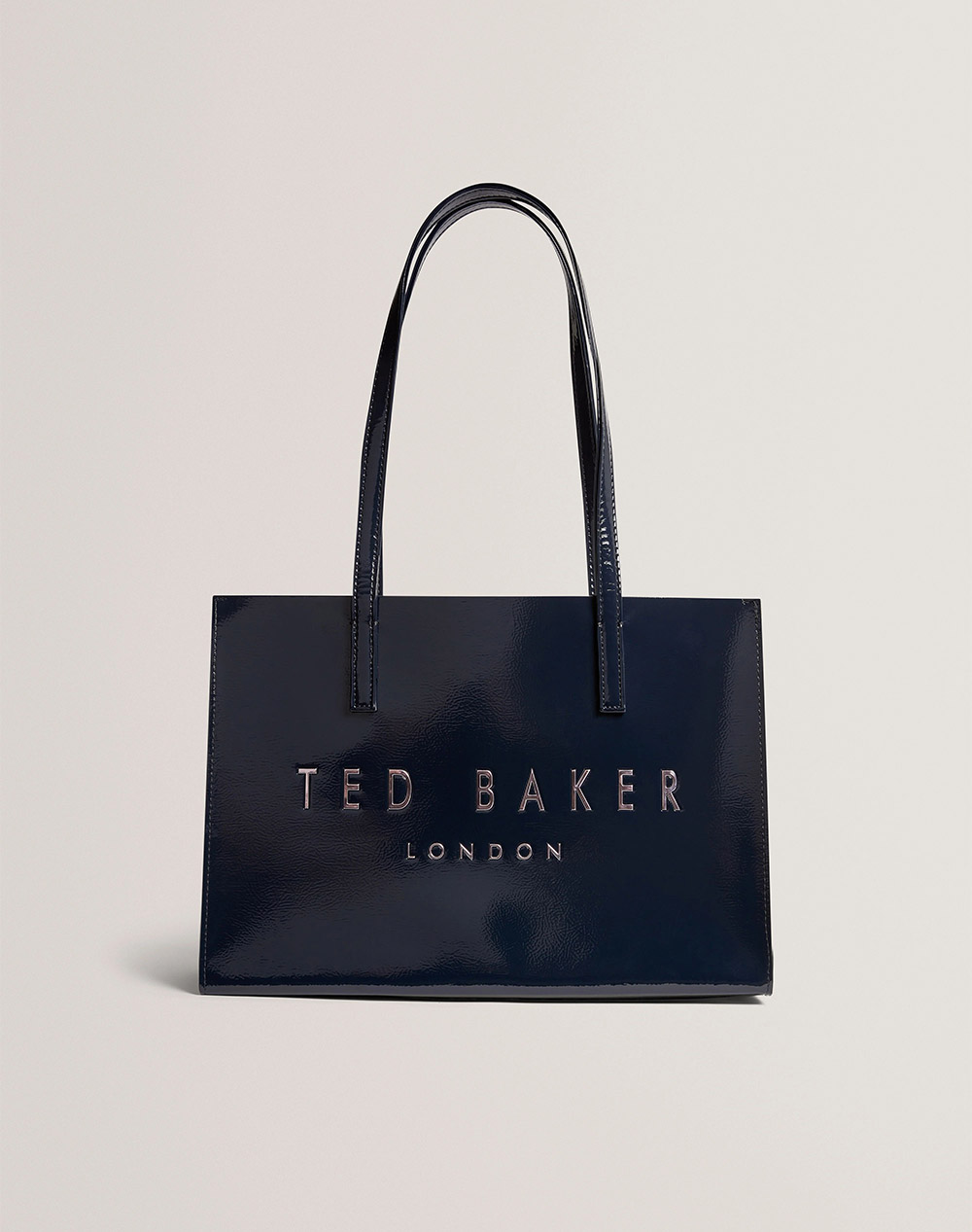 TED BAKER CAMIYLA Elongated Printed Crinkle Icon Bag 282711-NAVY NavyBlue