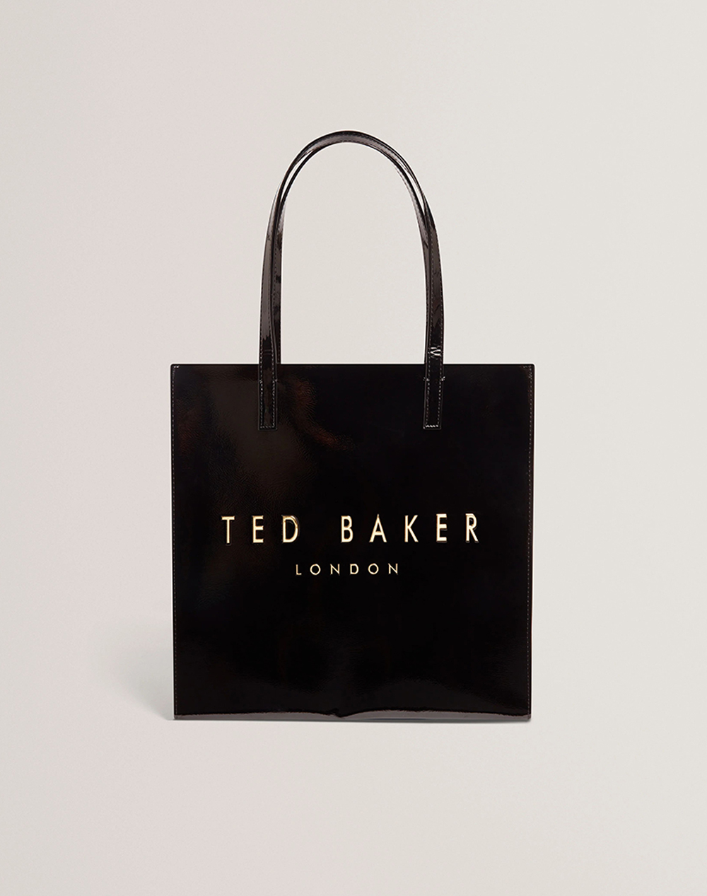 TED BAKER CRINKON Crinkle Large Icon Bag 283875-BLACK Black