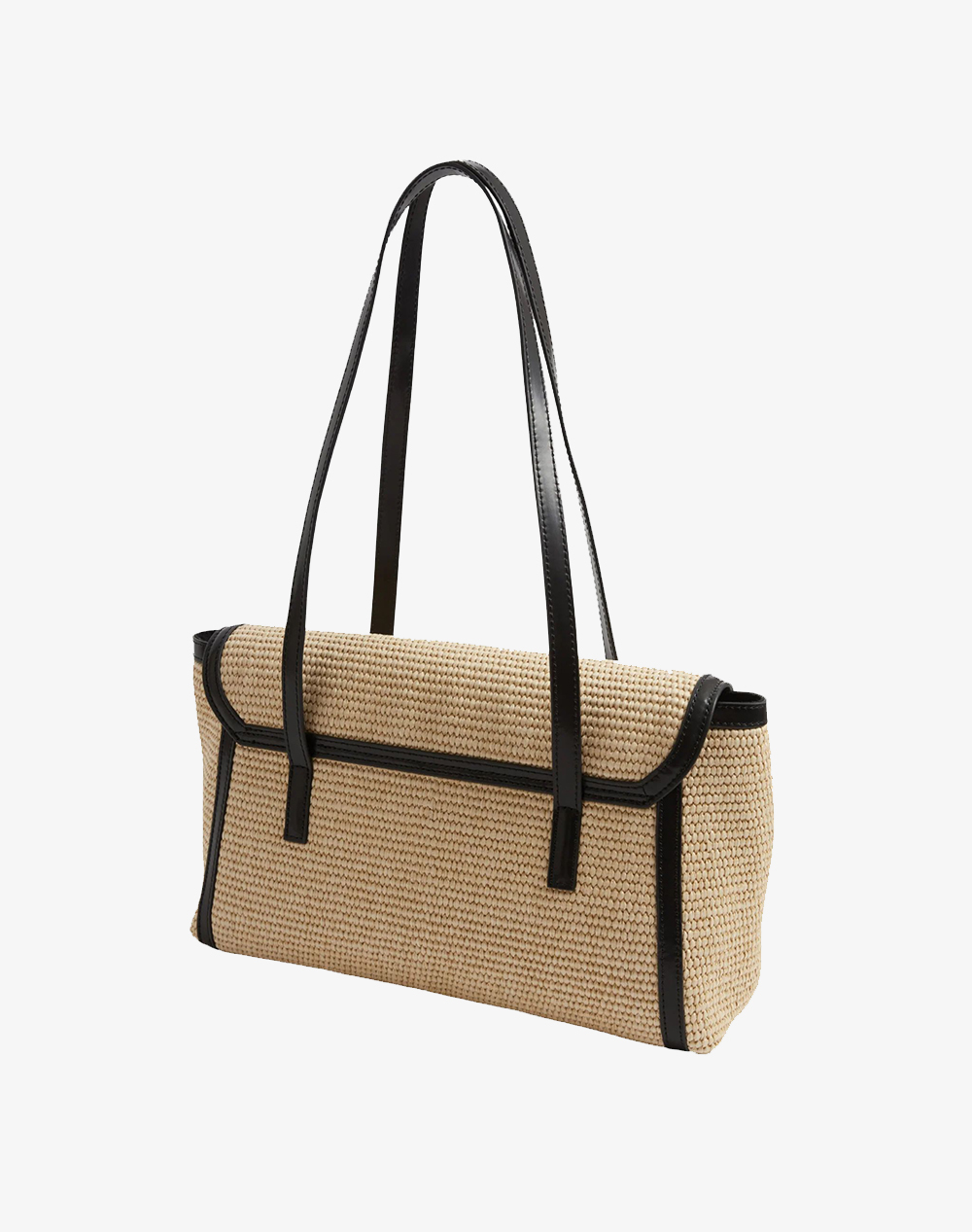 TED BAKER TED BAKER KKYLII Twist Lock Detail Raffia Tote Bag 283250-NATURAL Biege - 2
