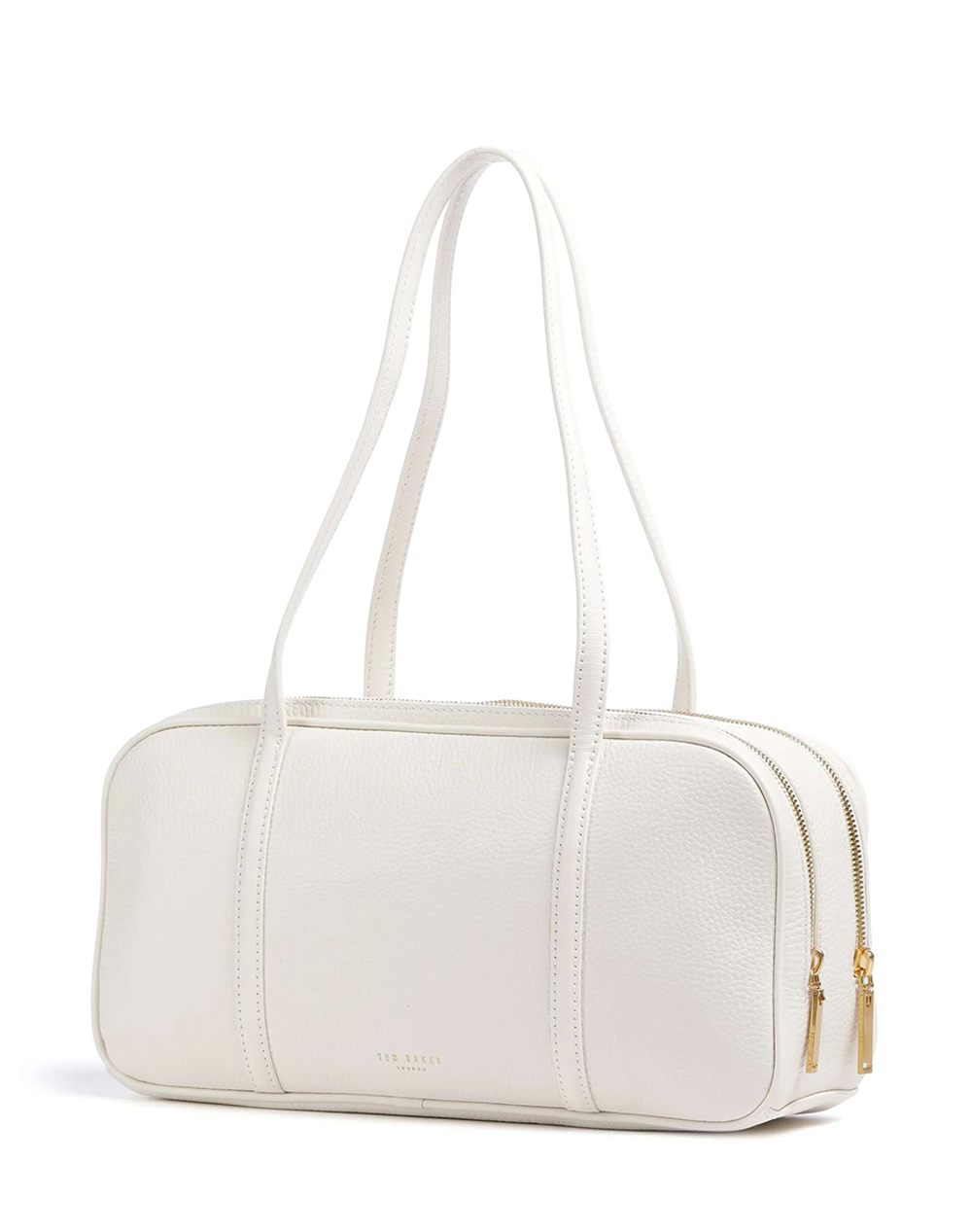 TED BAKER TED BAKER AMYLEE Double Zip Leather Bowler Bag 284067-IVORY Cream - 2