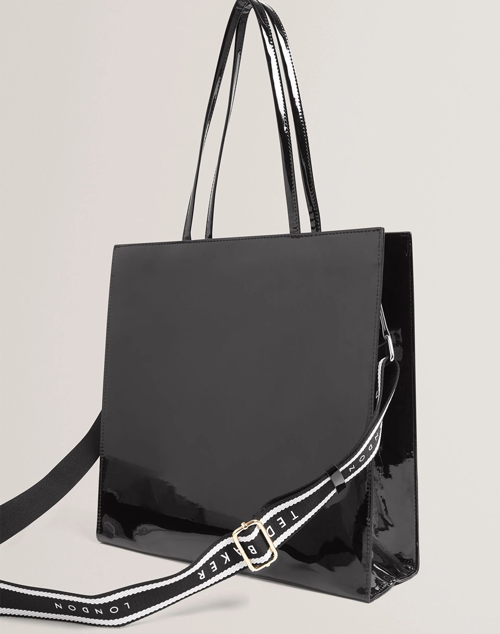 TED BAKER TED BAKER ICONNY Webbing Large Icon Bag 283615-BLACK Black - 2