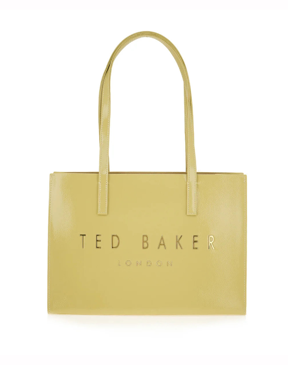Ted Baker Crinell Elongated Crinkle Icon Bag 284044-Yellow Yellow Γυναικεία αξεσουάρ τσάντες Politikos Shop Πολιτικός