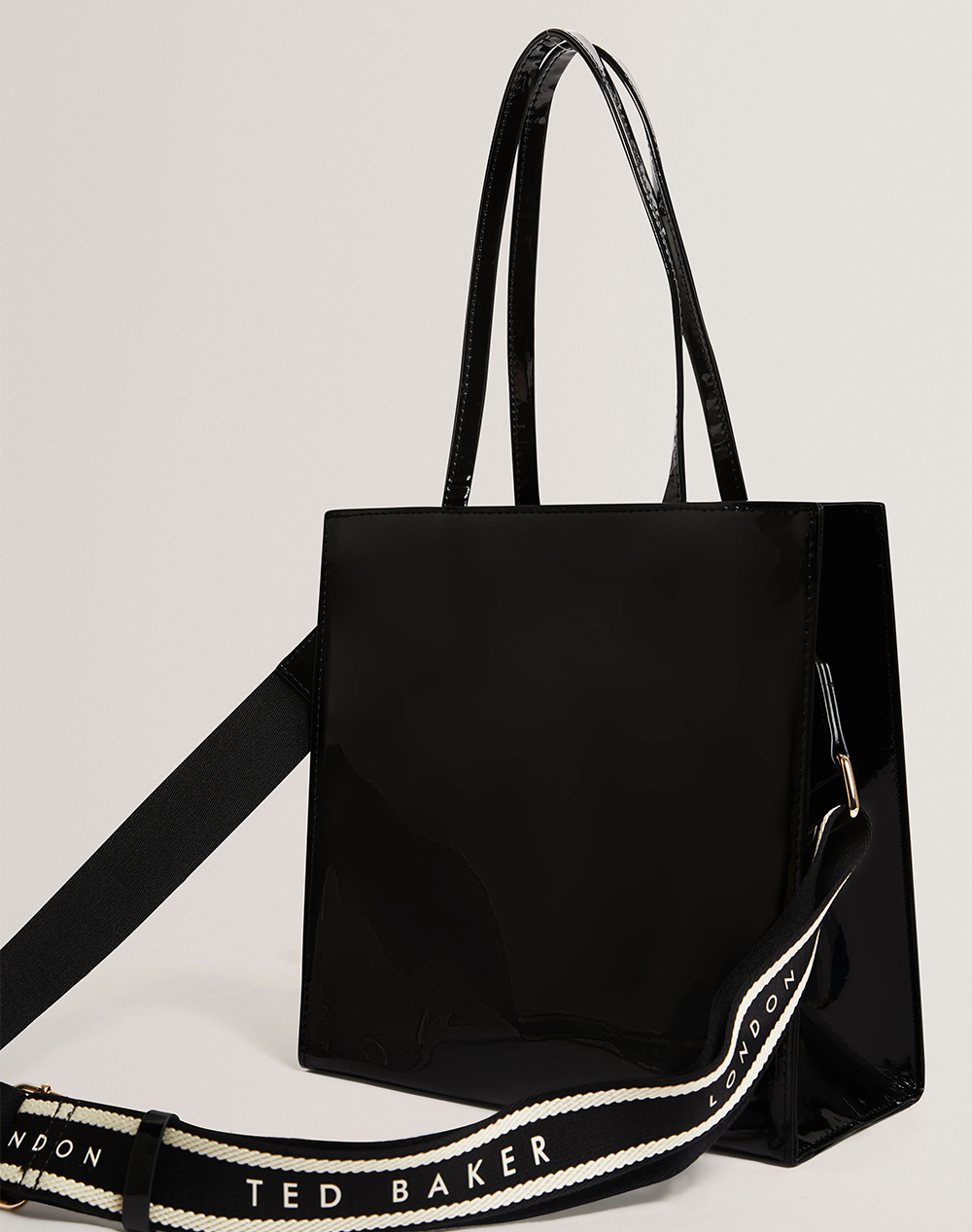 TED BAKER TED BAKER ICONICA Webbing Small Icon Bag 283616-BLACK Black - 2