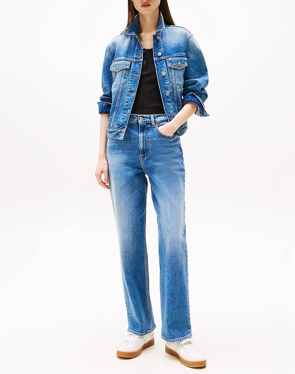 Tommy Jeans Layla Hr Slim Str Bi0134 Dw0Dw20644-1A532 Denimlightblue Γυναικεία ρούχα παντελόνια Jean 5P Cargo Politikos Shop Πολιτικός